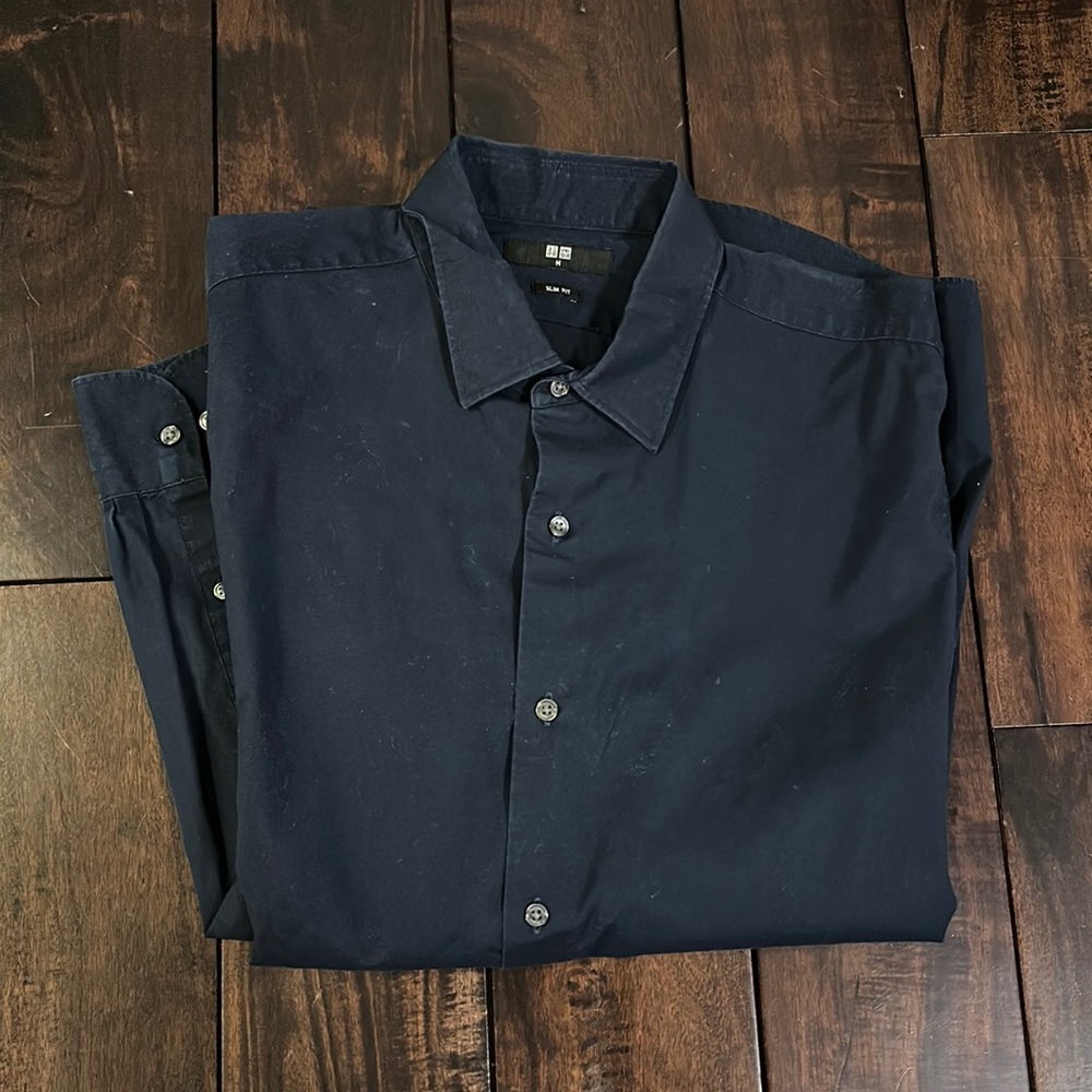 Navy Blue | Long Sleeves | Buttondown